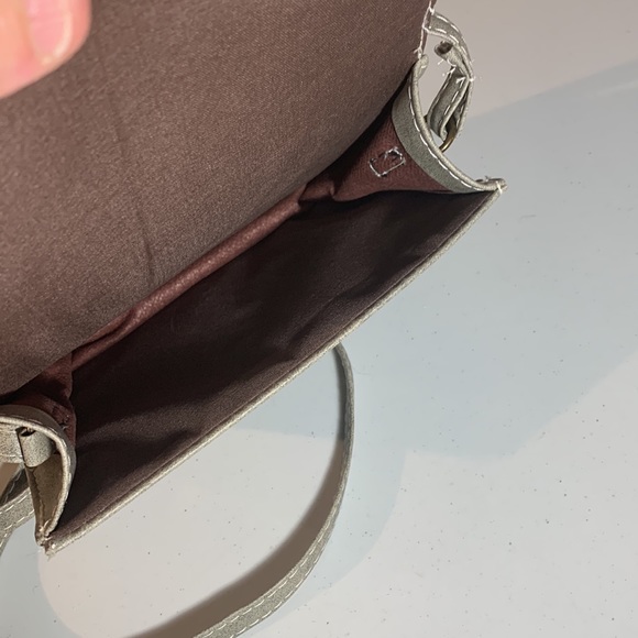 Small Gray Leather Purse - Picture 3 of 4